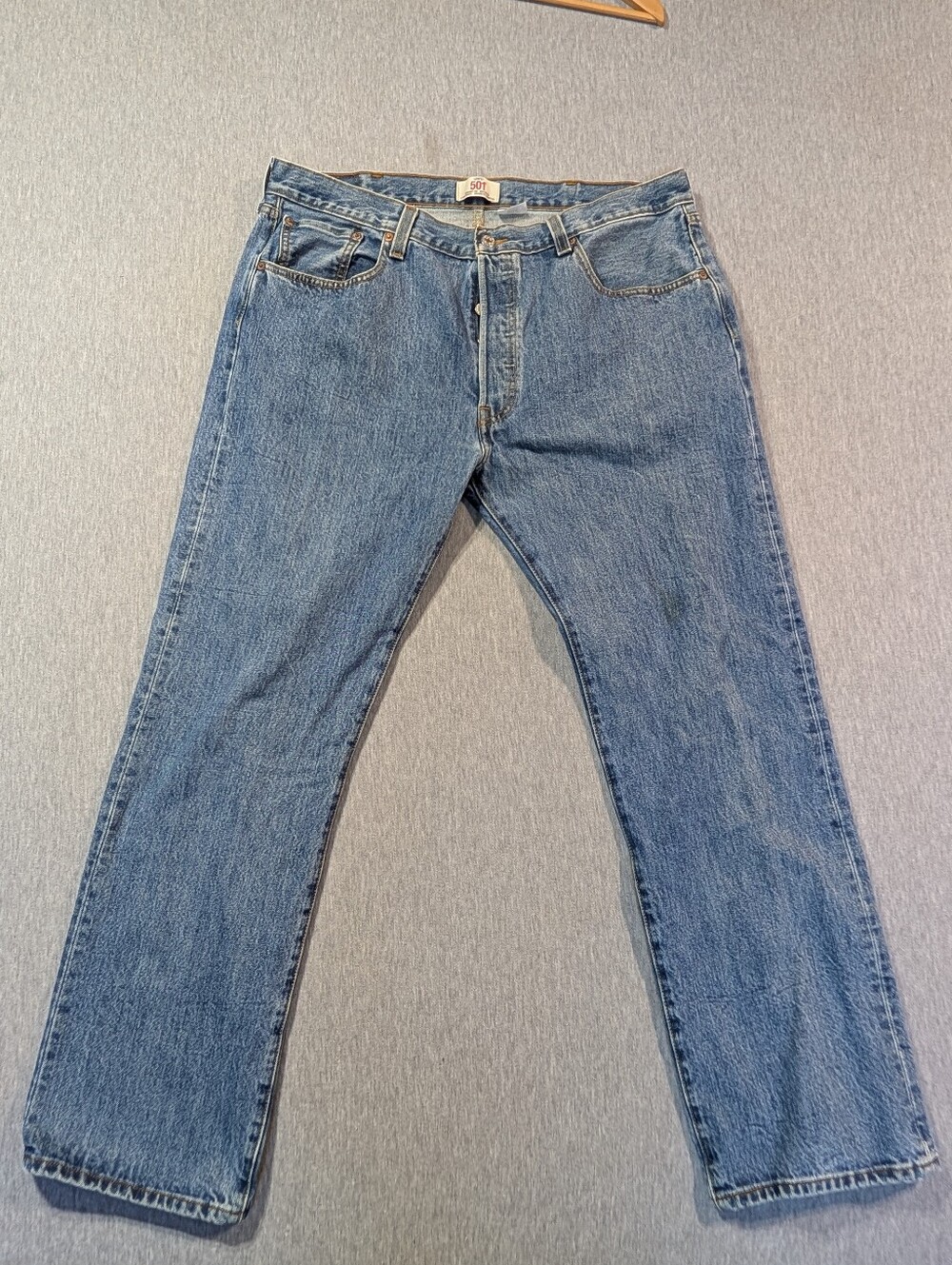 Levi's 501 Straight Leg Jeans Men's 38 X 30 Medium Wash Blue